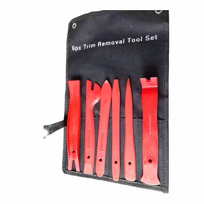 China Automotive Interior Disassembly Tool -6 Pcs Automotive Interior Disassembly Tool Sets With Canvas Kits Bag DIY Tools Nylon for sale