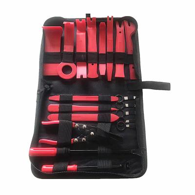 China Automotive Interior Disassembly Tool -19 Pcs Automotive Interior Disassembly Tool Sets With Canvas Kits Bag DIY Tools Nylon for sale