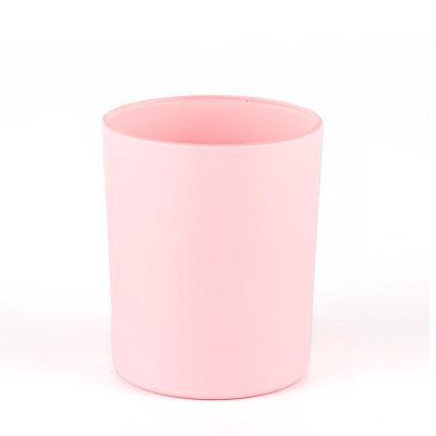 China Multi-scenario Quality Assurance Glass Pink Candle Jars Pink Unique Luxury Candle Jars Candle Jars Matte for sale