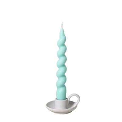 China Popular Birthdays Products Soy Wax Pink Birthday Candle Spiral Home Decoration Wedding Gift Candle Candles Taper for sale