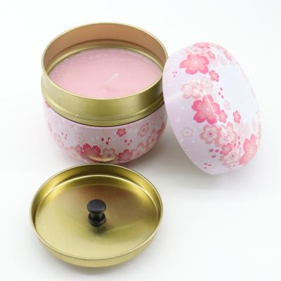 China New Design Wholesale New Design Birthdays Rose Scented Candle Metal Jars Candle Gift Parties Scented Soy Candles for sale