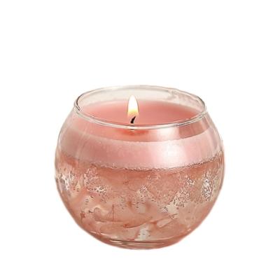 China Wholesale New Design Birthdays Candle Gel Wax Glass Jars Clear Gel Wax Candle Gift Jelly Candle Parties for sale