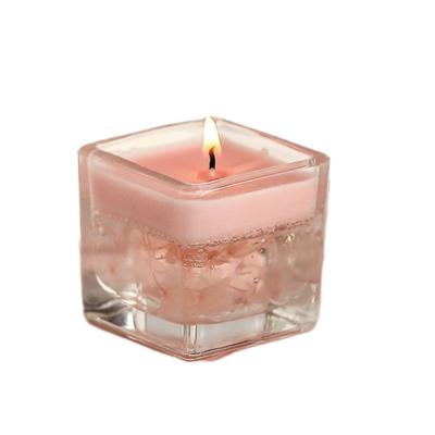 China Birthdays New Candle Gel Wax Glass Jars Transparent Jelly Wax Scented Candles Gel Wax Candle Gift Wedding for sale