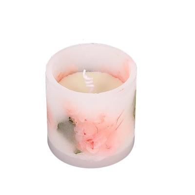 China Wholesale Dry Luxury Soy Wax Candles Flower Decoration Birthday Candle Natural White Soy Candle for sale