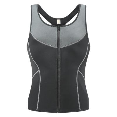 China Breathable High Elasticity Punch Design Plus Size Zipper Up Waist Trainer Vest Corset for sale