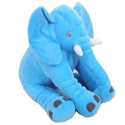 China Plush Stuffed Plush Toy OEM ODM Birthday Gift 60cm Plush Stuffed Elephants Baby Pillow Cushion Wild Animal Furry Baby For Wholesale for sale