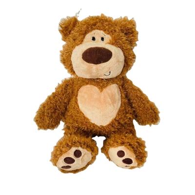 China OEM ODM Belly Heart Brown Color Classic Stuffed Plush Toy Jumbled Teddy Bear Teddy Bear As Gift For Kid for sale