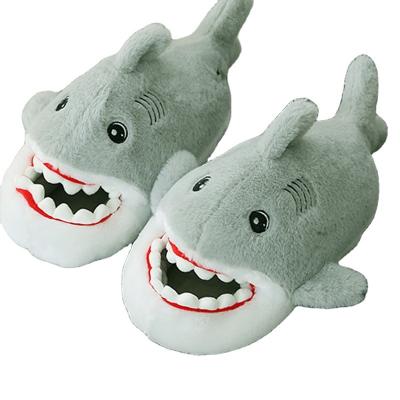 China OEM ODM Winter Shark Plush Top Couples Plush Slipper Plush Slipper Plush Slipper Cotton Plush Unicorn Tiger Plush Soft Unique Moving Slippers for sale