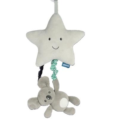 China Hanging Toy OEM ODM Baby Stroller Bell Hanging Music Soothe Baby Comfort Toy Car Bed Bell Plush Hanging Toy For Wholesale for sale