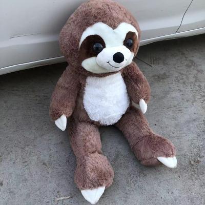 China Life Size Unstuffed Meter Toy Skin Custom Logo Only 1 2 Meter Vacummed Packed Plush Unstuffed Animal Sloth Skin With Cheap Price From Manufacture for sale