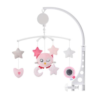 China OEM ODM Fox Owl Teddy Bear Bedside Musical Rattles for Infants, Rotating Music Soothe Wind Chimes Kids 0-1 Years Bed Bell for sale