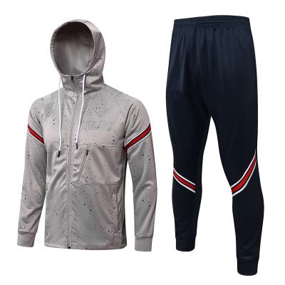 China Fabric: Breathable 100% Polyester Men's Sports Wear Hot Soccer Team Club Soccer Tracksuit Custom Soccer Tracksuit for sale