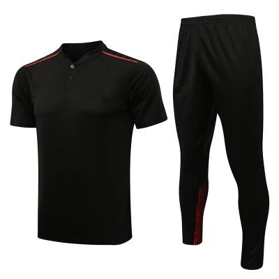 China Fabric: 100% Polyester Custom Breathable Football Shirts Set Breathable Tracksuits Soccer Wear Football Uniform Jersey for sale