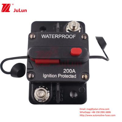 China Premium Motorhome Yacht Audio Circuit Breaker Met Handmatige Reset Button Veiligheidsschakelaar Power Protection Ontkoppelingsschakelaar Te koop