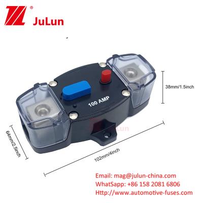 China Veículo 8 12-48V 30A-300A Interruptor de circuito Auto áudio resistente à água Proteção de potência fusível Interruptor de circuito de rede manual Circuito à venda