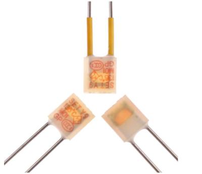 China 5 Amp Radial Thermal Fuse / Temperature Fuse Square Type Transparent Plastic Case for sale