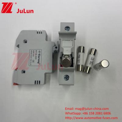 China Din Guide Fuse Holder DIN Rail Solar Fuse Holder Solar DC 1000V PV Fuses 6A 10A 15A 20A 25A 30A High V for sale