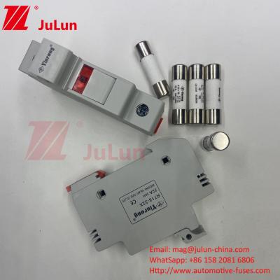 China Solar PV Inverter Cylindrical Fuse .Fuse Holder 1000V DC Fuse Holder For Solar Panel System 25A 32A AC for sale