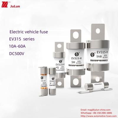 China EV315 Series  Medium Electric Vehicle Screw Fuses 10-60A 500V 20kA Breaking Capacity for sale