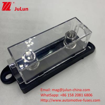 China 32V Waterproof Panel Mount ANM Bolt On Fuse Holder Block M8 Thick Base Clear PC Cover For Auto Vehicle Boat for sale