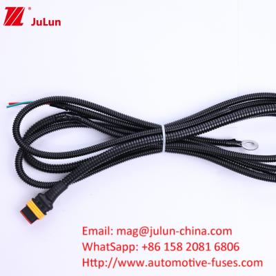 China Car Light 3p 4p LED Light Wiring Harness Car Bulldozer Waterproof Wiring Harness for sale