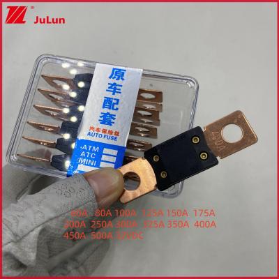 China 400A 32V Mega Fuse Bolt Down Auto Fuse Audio Holder 0298040.ZX Vehicle Fuse 60A 80A 100A 125A 150A 200A 250A 300A 400A 450A 500A Terminal Type 32VDC for sale