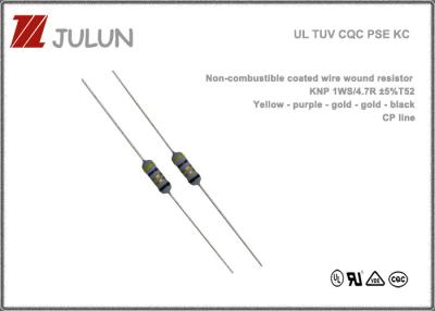 China Non Combustible Coated Wire Wound Resistor 125V 250V For Power Supply for sale