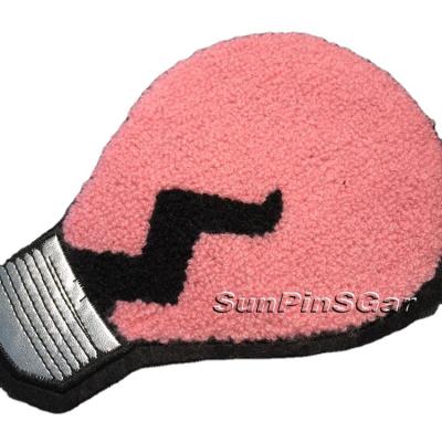 China 3D China factory custom made chenille patch badge for clothing for sale