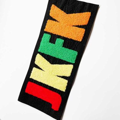 China 3D custom sew on letter felt badges chenille patch for sale