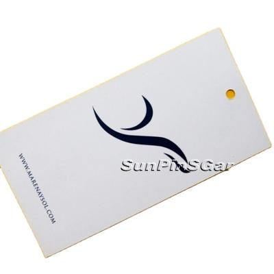 China Wholesale Customized Thick Recyled Cardboard Paper Printed Hang Tags For Clothing for sale