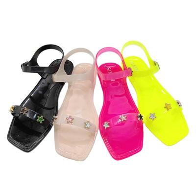 China 2021 Best Quality Anti-slippery Flat Sandals Beach Accessories Jelly Casual Lightweight Outdoor Shoes for sale