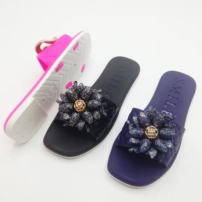 China New Fashion Trend Fashion Pretty Style Summer Flat Casual Fancy Style Ladies Slippers for sale