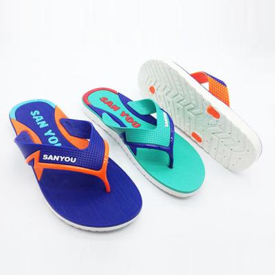 China 2021 Anti-Smell Summer Style Servo Control Flip Flops Man Outdoor Black Popular Sandals Beach Men Slippers for sale