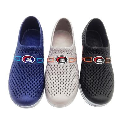 China 2021 Factory Price Summer Outdoor Round PVC Men Plastic Garden Sandals Clogs Shoes for sale