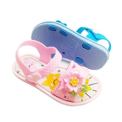 China Deodorization Hot Sales Fashion Flower Decorations Elegant Baby Sandals for sale