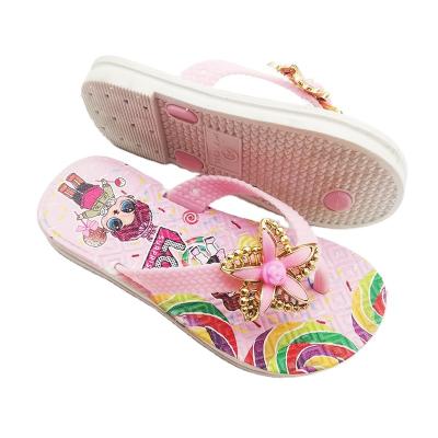 China Wholesale Summer Little Girls Outdoor Decorations Anti-slippery Flip Flops Sandals Slipper for sale