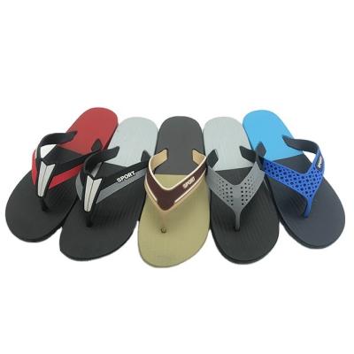 China Newest Fashion Trend Nice Design Summer Mix Colors Soft PVC Mens Shoes Slippers Flip Flops for sale