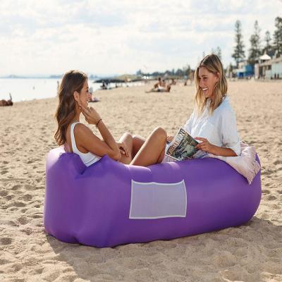 China Outdoor Camping Lazy Chair Sofa Soft Air Inflatable Contemporary Inflatable Chair Couch Seat Sofa for sale