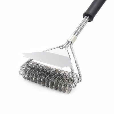 China Easily Cleaned Grill Brush And Safe Free Scraper Bristle BBQ Brush For Best Rated Stainless Grill Grate Cleaner Accessories for sale