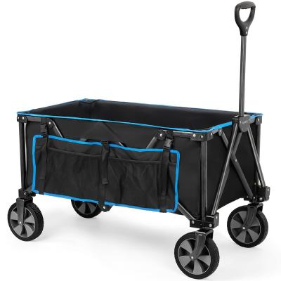 China Heytrade Outdoor Garden Park Wagon Kids Outdoor Service Portable Beach Cart Cart Camping Foldable Folding Wagon for sale