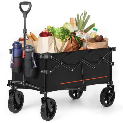 China Outdoor Foldable Wagon Camping Picnic Wagon Outdoor Garden Beach Cart for sale