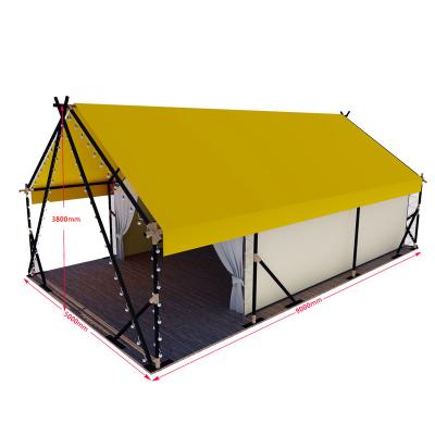 China Extended Type Luxury Waterproof Family Camping Tent Hotel Tent Professional Outdoor Custom 3 Bedroom Double Large Platform for sale