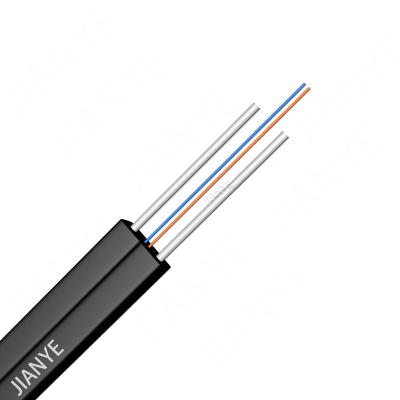 China LSZH FTTH Fiber Optic Cable Plastic Drop Wire 1 Core 2 4 Core For Indoor Outdoor for sale