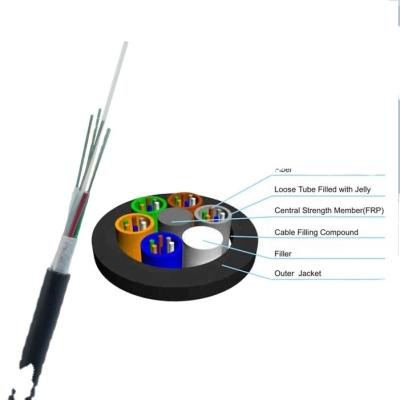 China Telecom communication fiber 12 cores g652d GYFTY fiber optic singlemode loose fiber optic core member cable for sale