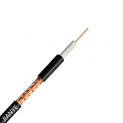 China Telecommunication RG6 copper wire 2x26AWG power cable coaxial cable rg6 coaxial cable ideal manufacturers bariding 80%Coverage CCA for sale