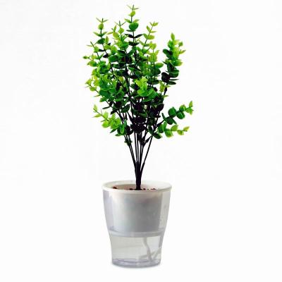 China Modern Custom Design Creative Automatic Self Watering Indoor Plant Pot Water Absorbing Plastic Flower Pot for sale