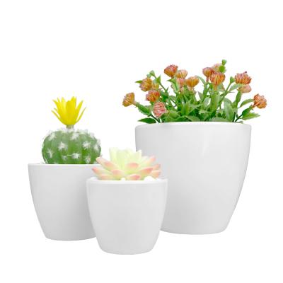 China New Style Modern Multi Color Resin Decorative Garden Flower Pot For Indoor for sale