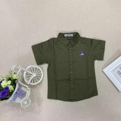 China Custom Made Summer Kids Shirts Kids Size Shirts Cotton Clothes Boys Shirts Wholesale Plus Clothing for sale