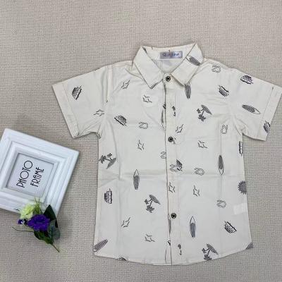 China Wholesale Kids Clothing Plus Size Kids Short Sleeve Shirts Children Clothing Boys Printed Full Shirts for sale