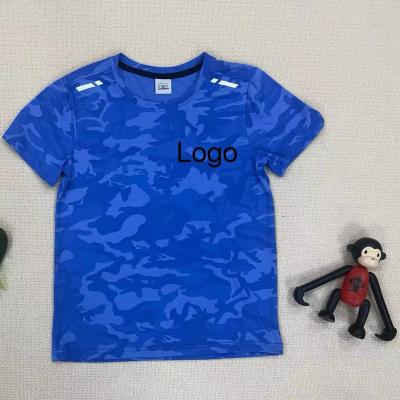 China 2023 Latest Boys Summer T-shirt Boys O-neck Quick Dry T-shirt Sweatshirt Breathable Ice Silk Quick Dry Short Sleeve for sale